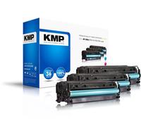 KMP H-T196CMY cyan, magenta, gelb Toner kompatibe NUOVO