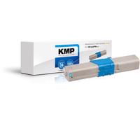 KMP O-T28 Toner Cartridge Replaces 44469706 Cyan