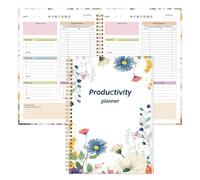 KMQOY Agenda giornaliera ADHD per la produttività giornaliera ADHD senza data, per adulti, uomini e donne, organizer per la gestione delle attività per neurodivergenti, copertina rigida da 17,8 x 25,4