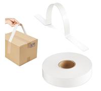 KMQRDZi 100 maniglie autoadesive per scatole adesive, robuste maniglie per la movimentazione di cartoni e sacchetti, manico con cinghie con fibbia, portata 30 kg, 60 cm (100)