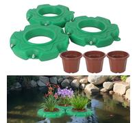 KMQRDZi Aquaponics - Vaso per piante galleggiante, per laghetti idroponici, per laghetti da giardino, galleggianti, per laghetti acquatici