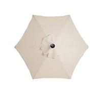 KMQRDZi Ombrello da terrazza, telo parasole in poliestere, telo protettivo per ombrellone e pioggia, ricambio per ombrelloni da giardino, telo di ricambio, Beige 3 m/6 braccia, Grandes