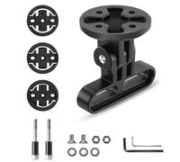KMRDND Supporto da bicicletta per computer Garmin Edge 130, 530, 540, 800, 830, 840, 1000, 1030, 1040 Plus, Edge Explore 2, anche per fotocamere GoPro e lampada (lega di alluminio)