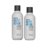 KMS Moist Repair Shampoo+Conditioner 300+250ml kit capelli danneggiati secchi