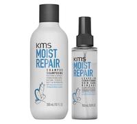 KMS Moist Repair Shampoo+Leave-in Conditioner 300+150ml kit idratante secchi