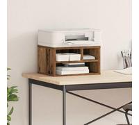 KMTNERVG Supporto per stampante in legno, 40 x 32 x 22,5 cm, mobiletto per stampante da ufficio con vano portaoggetti, scaffale rettangolare per stampante per home office e posto di lavoro, facile da
