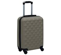 KMTNERVG Trolley rigido in ABS nero con serrature di sicurezza, ruote a 360 gradi e maniglia per il trasporto, valigia robusta e leggera per viaggi d'affari e vacanze., antracite., 1 & 4, Classico