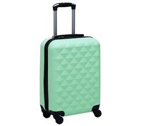 KMTNERVG Trolley rigido in ABS nero con serrature di sicurezza, ruote a 360 gradi e maniglia per il trasporto, valigia robusta e leggera per viaggi d'affari e vacanze., verde menta, 1 & 4, Classico