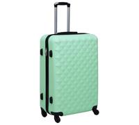 KMUNGDWG Trolley rigido in ABS rosa con serrature di sicurezza, maniglia robusta e quattro ruote a 360 gradi per un viaggio confortevole. Valigia da viaggio leggera con cinghie interne per, verde