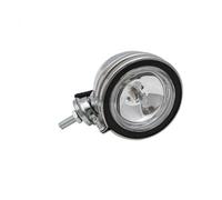 KMVPVGZHCN Fari per Moto Faretto Frontale Faro Anteriore Sinistro E Destro Con Rivestimento Cromato Auto Pattuglia Moto D'epoca Accessorio Equipaggiamento Motociclistico
