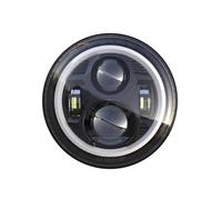 KMVPVGZHCN Fari per Moto Faretto Frontale Per V-Star XVS 650 950 1100 1300 Per Electra Glide Faro Anteriore A LED 7 Pollici Per Motocicletta Luci Fendinebbia Halo 4.5 Pollici(Black headlight)
