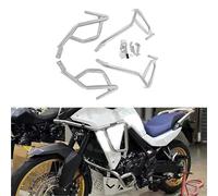 KMWSHAN Barra di Protezione Accessori per Moto 1 Set di Barre Paramotore Protezione Motore Barra di Protezione per Carenatura per Honda XL 750 TRANSALP750 2023-2024(Silver)