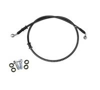 KMWSHAN Moto Tubo Freno M8 90° 28° Tubo Freno Idraulico in Acciaio Intrecciato per Motocicletta Tubo Flessibile per Olio Frizione Tubo Flessibile 400mm