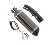 KMWSHAN Scarico per Moto per Honda CB500F CBR400 2016 2017 2018 2019 2020 2021 Scarico per Moto in Acciaio Inossidabile Tubo di Scarico Marmitta Tubo di Collegamento Centrale Accessori