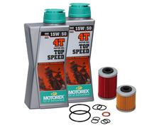 Kmx24 Cambio Olio Set Adatto An Husqvarna 701 ab16 + Motorex Velocità Massima