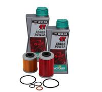 Kmx24 Cambio Olio Set Adatto An Husqvarna FC Fe FS Filtro + Motorex Crosspower