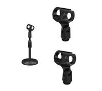 KMYZQDV 2 clip per microfono per supporto per microfono senza fili, angolo regolabile, clip flessibili per microfoni wireless portatili, clip per supporto per microfono, diametro interno 30-50 mm