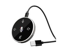 Knadgbft Microfono da scrivania USB da studio professionale omnidi microfono rettangolare con altoparlante per PC Video Meeting Game Conference (B)