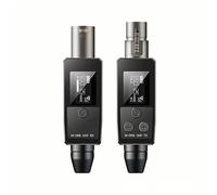 Knadgbft UHF Wireless Microfono Convertitore XLR Trasmettitore Ricevitore Trasmissione Adattatore Nero per Microfono Dinamico Chitarra