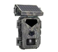 Knadgbft Videocamera da Caccia Mini700 24MP Videocamera di Monitoraggio IR Esterna IP65 Ricerca su Animali Selvatici con Pannelli Solari
