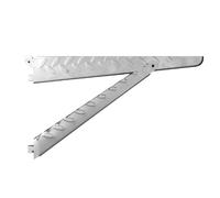 Knape & Vogt 0203-14Pm - Staffa per mensole resistente, in platino, 30,5 cm