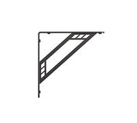 Knape & Vogt Made Richland - Staffa Decorativa per mensole, 20,3 cm, Colore: Nero