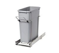 Knape & Vogt RS-PSW9-1-20-P 43,2 cm Altezza: 20 cm. L x P Acciaio Armadio 20 QT. Cestino della Spazzatura Singolo Platinum Estraibile.