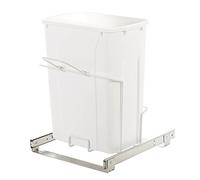 Knape & Vogt SBM15-1-35WH Pattumiera Estraibile per Montaggio Inferiore nell'armadio, 47,8 x 36,2 x 40,6 cm, Bianco