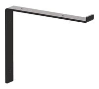 Knape & Vogt Shelf-Made 25,4 cm P x 3,8 cm L x 8,1 cm H Nero, Acciaio, Staffa decorativa per scaffali, 34 kg