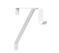 Knape & Vogt Vogt Rp-0043-Wt-Staffa Regolabile per mensola e Asta, Acciaio, Bianco