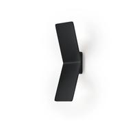 Knapstein Applique a LED Ada, nero, alluminio, a 2 luci Knapstein
