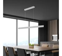 Knapstein Lampada a sospensione LED Fara, Up/Down, lunghezza 152 cm, nichel Knapstein