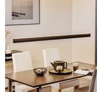Knapstein Lampada LED a sospensione Runa, nera, lunghezza 152 cm Knapstein