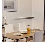 Knapstein Lampada LED a sospensione Runa, nichel, lunghezza 92 cm Knapstein
