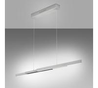 Knapstein Lampada LED a sospensione Lara, 134 cm, nichel Knapstein