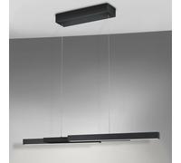 Knapstein LED sospensione Lara-L205 nero, comando gestuale Knapstein