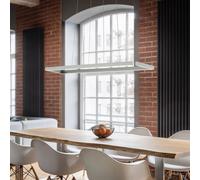 Knapstein Lampada a sospensione LED Marisa-100, nichel opaco, 100 x 20cm Knapstein