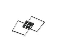Knapstein Plafoniera a LED Lina, nera, 97 x 54 cm, dimmerabile Knapstein