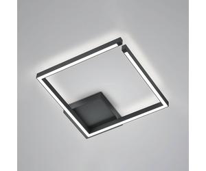 Knapstein Plafoniera Yoko LED, up/down, 40x40 cm, nero Knapstein