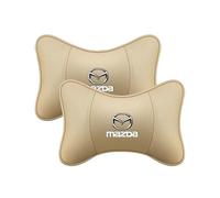KNAUDMDM 2 Pezzi Cuscino Poggiatesta Auto, per Mazda 2 Mazda 3 MS Mazda 6 CX-5 CX5 Artzma 6 Traspirante Poggiatesta Seggiolino Auto con Cinghie Regolabili per Sedile Auto Guidatore,B