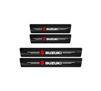 KNAUDMDM 4 Pezzi Battitacco Auto Sticker, per Suzuki Splash Esterno Battitacco Protezione Plates Anti-Graffio Scuff Adesivi Decorativi Accessori,A