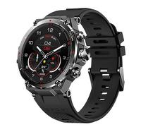 Knauermann GPS 2 (2023) Orologio sportivo nero - Display AMOLED - Puls, ossigeno nel sangue, ricezione GPS/Galileo - BT Bluetooth - Cinturino in silicone nero, 14 - 26, Normal