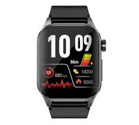 Knauermann PRO 3 (2024) nero - Orologio sanitario smartwatch con funzione telefonica - sensori OSRAM - funzione ECG + HRV - BT Bluetooth - apnea notturna - pressione sanguigna - edizione 1, 14 - 24,