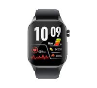 Knauermann PRO 3 (2024) Nero - Orologio sanitario Smartwatch con funzione telefonica - Sensori OSRAM - Funzione ECG + HRV - BT Bluetooth - apnea notturna - pressione sanguigna - Cinturino in silicone
