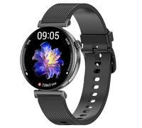 Knauermann Pro 3 Mini (2024) Nero - Orologio Smart Health con funzione di telefonia - Funzione ECG + HRV e SOS - Display AMOLED - Bluetooth BT - Apnea del sonno - Cinturino in silicone nero 14-24,
