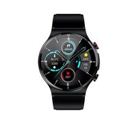 Knauermann Pro Plus (2022) Nero - Orologio Salute - Sensori OSRAM - Funzione ECG - BT Bluetooth - Pressione sanguigna - Cinturino in silicone nero, 14-24, Nero, Silikon, Moderno