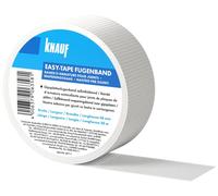 Knauf EASY-Tape - Nastro di copertura per fughe per stabilizzare e stuccare fughe - Strisce di rinforzo autoadesive per stuccare lastre di cartongesso o pannelli in fibra di gesso, 48 mm x 45 m