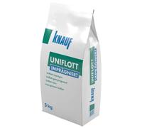 KNAUF Sacco Da 5 Kg Di Stucco In Polvere Per Giunti In Cartongesso Molto Resistente All'Umidità Stucco Uniflott Idro