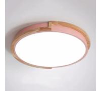 KNBVFHG Lampada Da Soffitto Nordica In Legno Macaron LED Vicino Alle Luci Del Soffitto Apparecchio Di Illuminazione Moderno E Minimalista A Risparmio Energetico Dimmerazione A Tre Colori