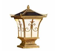 KNBVFHG Luci Stigma Da Esterno In Alluminio Pressofuso Lanterna Solare Moderna Con Testa A Pilastro In Acrilico Lanterna Da Giardino Classica Impermeabile Con Apparecchio Di Illuminazione A Palo